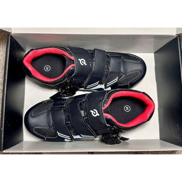 Peloton Ear Buds & Unisex Bike Shoes with Cleats in Box Size 38EU/7.5 US Women's - Picture 6 of 8